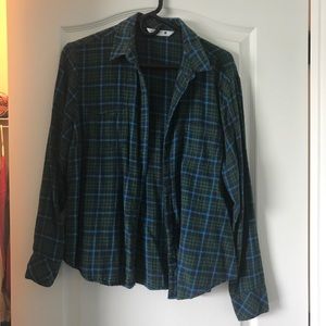 Green & Blue flannel